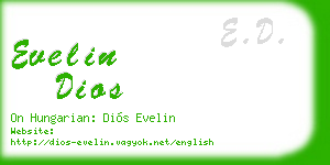 evelin dios business card