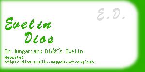 evelin dios business card